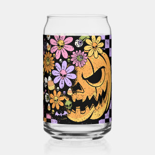 Floral Fall Pumpkin Halloween Dosenglas