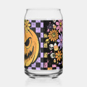 Floral Fall Pumpkin Halloween Dosenglas (Rechts)