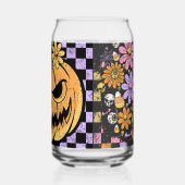 Floral Fall Pumpkin Halloween Dosenglas (Links)