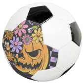 Floral Fall Pumpkin Halloween Fußball (Dreiviertel)