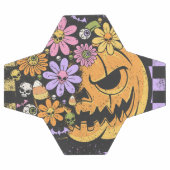 Floral Fall Pumpkin Halloween Fußball (Flach)