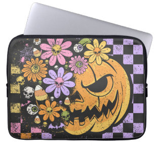 Floral Fall Pumpkin Halloween Laptopschutzhülle