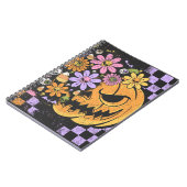 Floral Fall Pumpkin Halloween Notizblock (Linke Seite)