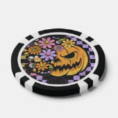 Floral Fall Pumpkin Halloween Pokerchips (Einzeln)