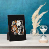 Floral Fall Skeleton Boho Halloween Fotoplatte (Seite)