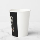 Floral Fall Skeleton Boho Halloween Pappbecher (Links)