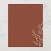 Floral Fall Terracotta Haushalt Brown wir tun Flyer (Hinten)