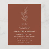 Floral Fall Terracotta Haushalt Brown wir tun Flyer (Vorne)