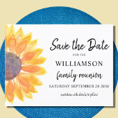 Floral Family Wiedersehen Save the Date Ankündigungspostkarte