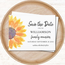 Floral Family Wiedersehen Save the Date