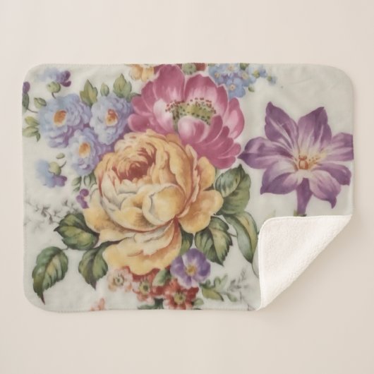 Floral Fancy Sherpadecke (Vorderseite (Horizontal))