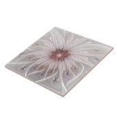 Floral Fantasy, Abstract Modern Pastel Flower Fliese (Seite)