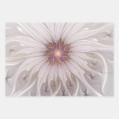Floral Fantasy, Abstract Modern Pastel Flower Geschenkpapier Set (Vorderseite 2)