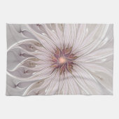 Floral Fantasy, Abstract Modern Pastel Flower Geschirrtuch (Horizontal)