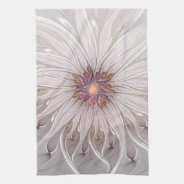 Floral Fantasy, Abstract Modern Pastel Flower Geschirrtuch