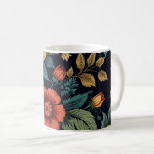 Floral Fantasy: Bold and Colorful Designs Kaffeetasse (VorderseiteRechts)