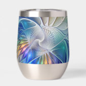 Floral Fantasy, Colorful Abstract Fractal Flower (Rückseite)