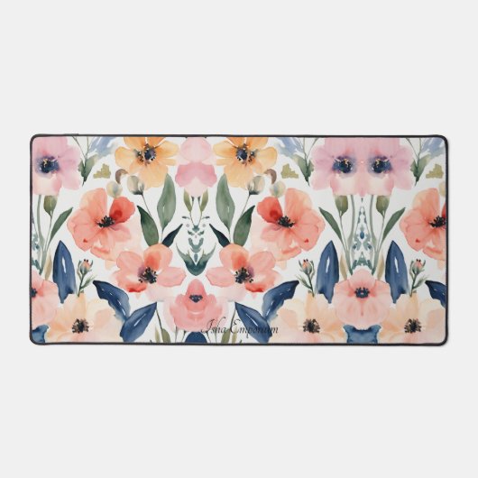 Floral Fantasy Desk Mat Schreibtischunterlage (Vorderseite)
