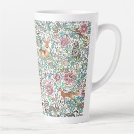 Floral Fantasy Forest Animals Woodland Tapestyle Milchtasse