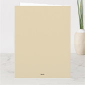 Floral Fantasy Gold Aubergine Abstract Fractal Art Dankeskarte (Rückseite)