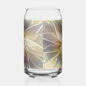 Floral Fantasy Gold Aubergine Abstract Fractal Art Dosenglas (Rechts)