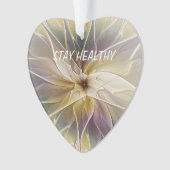 Floral Fantasy Gold Eggue Abstrakte Kunst Text Ornament (Vorderseite)