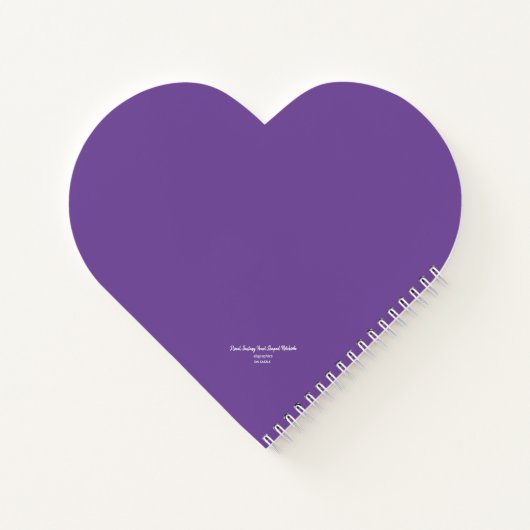 Floral Fantasy Heart Notizblock (Rückseite)