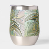 Floral Fantasy Modern Fractal Art Flower With Gold (Rechts)