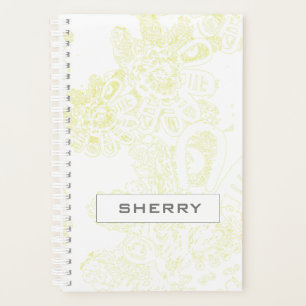 Floral Fantasy Monogram Planer