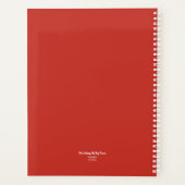 Floral Fantasy Red Daily Agenda 2026 Planer (Rückseite)