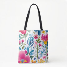 Floral Fantasy Tote Bag