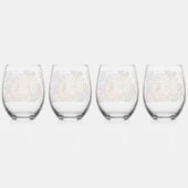 Floral Fantasy   Weinglas Ohne Stiel (Hinten)