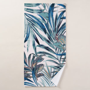 Floral fashion tropical vintage pattern with palm  badehandtuch