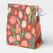 Floral Favor Box | Wedding Party Favor Packaging | Geschenkschachtel (Rückseite)