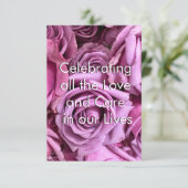 Floral feiern Mutterschaft und Liebe Postkarte (Stehend Vorderseite)