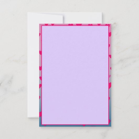 Floral feiern Mutterschaft und Liebe Postkarte (Rückseite)