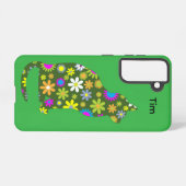 Floral Feline Samsung Galaxy Case Samsung Galaxy Hülle (Rückseite (Horizontal))