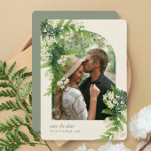 Floral Ferns Wedding Save the Date