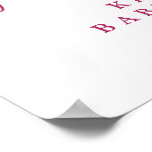 Floral Fiesta Baby Dusche Willkommen Poster (Ecke)