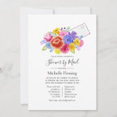 Floral Fiesta Bridal oder Babydusche per Mail Einladung (Vorderseite)