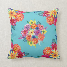 Floral Fiesta mexikanische Blume Muster Kissen