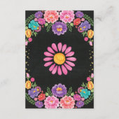 Floral Fiesta Nacho Durchschnittliche mexikanische Begleitkarte (Rückseite)