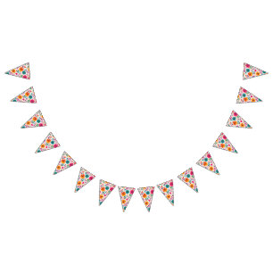 Floral Fiesta Spanische Geburtstagsfeier Muster Wimpelkette