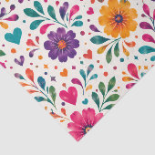 Floral Fiesta Spanische Geburtstagsfeier Seidenpapier (Ausschnitt)