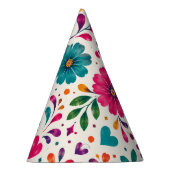 Floral Fiesta Spanischer Geburtstag Partyhütchen (Rechts)