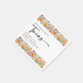 Floral Fiesta Taco Bout Twins Baby Dusche Serviette (Ecke)