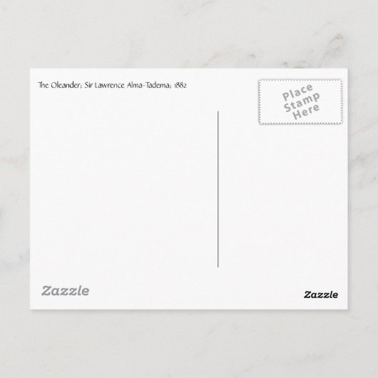 Floral Fine Art mit Oleander Postcard Postkarte (Rückseite)
