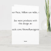 Floral Fine Art mit Rose Karte (Rückseite)