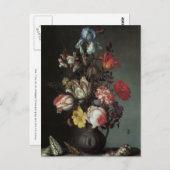 Floral Fine Art mit Rose Tulips Irish Postcard Postkarte (Vorne/Hinten)