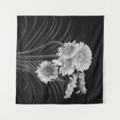 Floral Fine Art noch Leben detailliert monochrome  Wandteppich (Vorderseite (Horizontal))